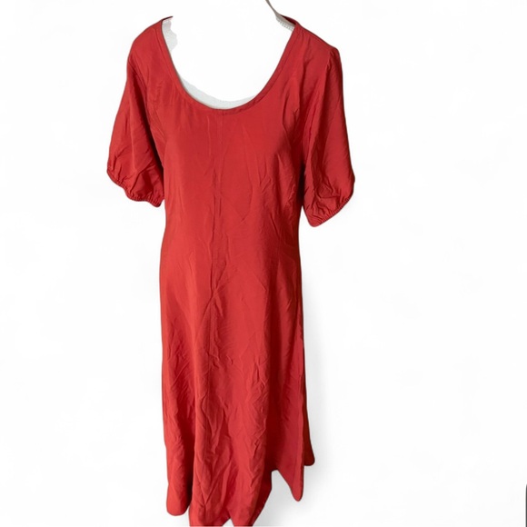 Marine Layer Dresses & Skirts - MARINE LAYER Eden Maxi Dress Orange Ballon Sleeves Size Medium